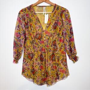 Anthropologie Gretchen Smocked Tunic